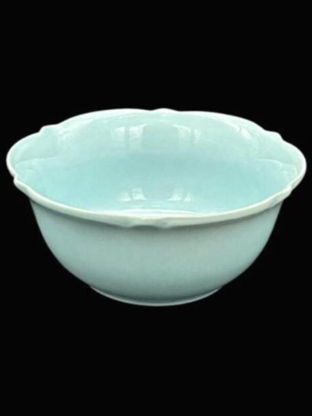 Vintage Threshold Wellsbridge Blue Aqua Soup Cereal Stoneware 7" Bowl